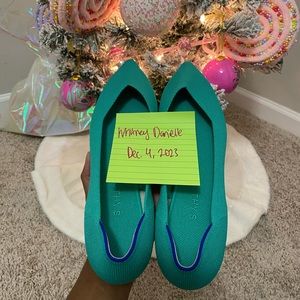 Rothy’s Mojito Points (green/teal), Size 12
